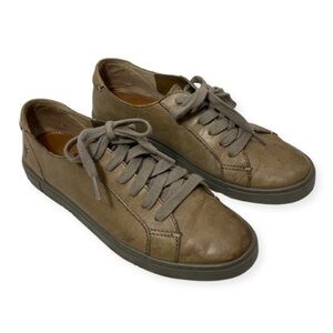 FRYE Gemma ivy low lace sneakers women's size 8.5M color charcoal